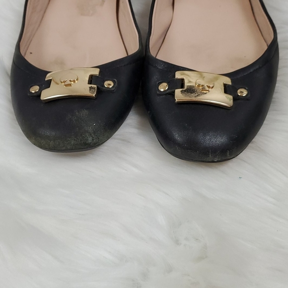Kate Spade black leather upper shoes flat size 6.5 - Picture 3 of 10